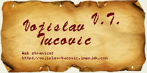 Vojislav Tucović vizit kartica